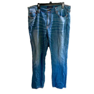 Lucky Brand Mens 363 Vintage Straight Jeans Size 38 X 32 Dark Wash 32" Inseam.